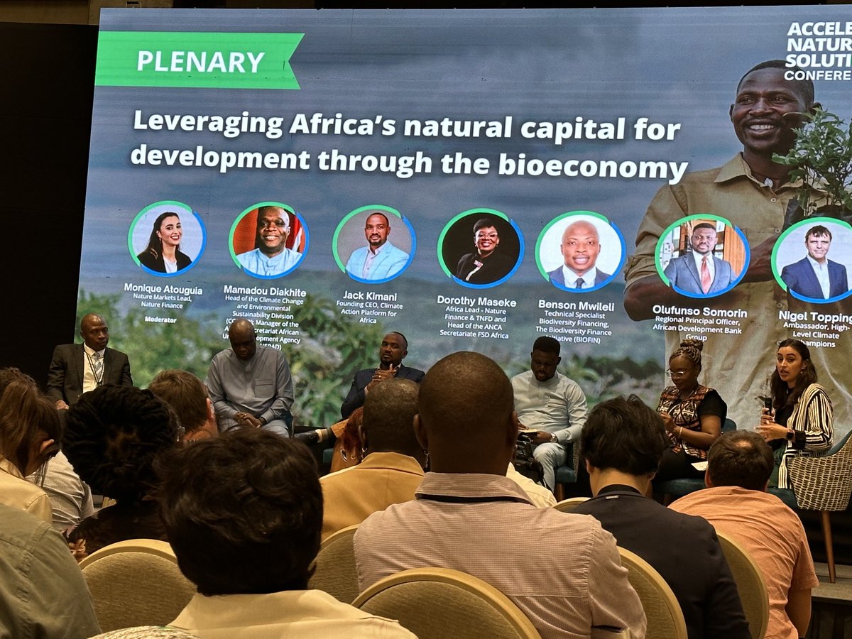 Great conversations on Leveraging Africa’s Natural Capital for Development through Bio-economy at the #AcceleratingNbsConference. ⁦@dmaseke⁩ discussed multiple tools available&in use in measuring natural assets.Speakers included ⁦@topnigel⁩ ⁦⁦@funsosomorin⁩