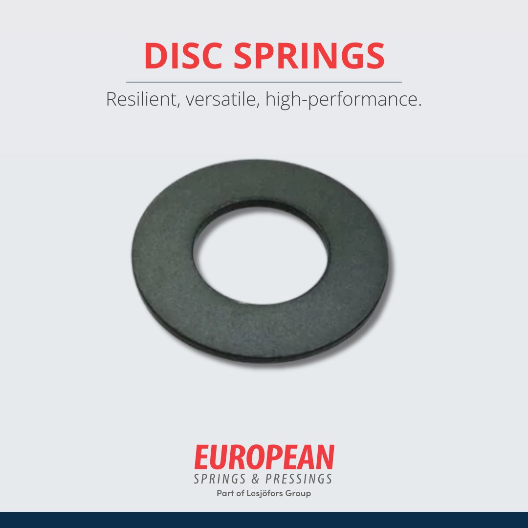 #EuropeanSpringsIE are the proud manufacturers of #DiscSprings!

Resilient and versatile, they can handle heavy loads, making them invaluable in clutch and brake mechanisms 🚗

Need #BespokeDiscSprings? Learn more ➡️ bit.ly/42VaO7r