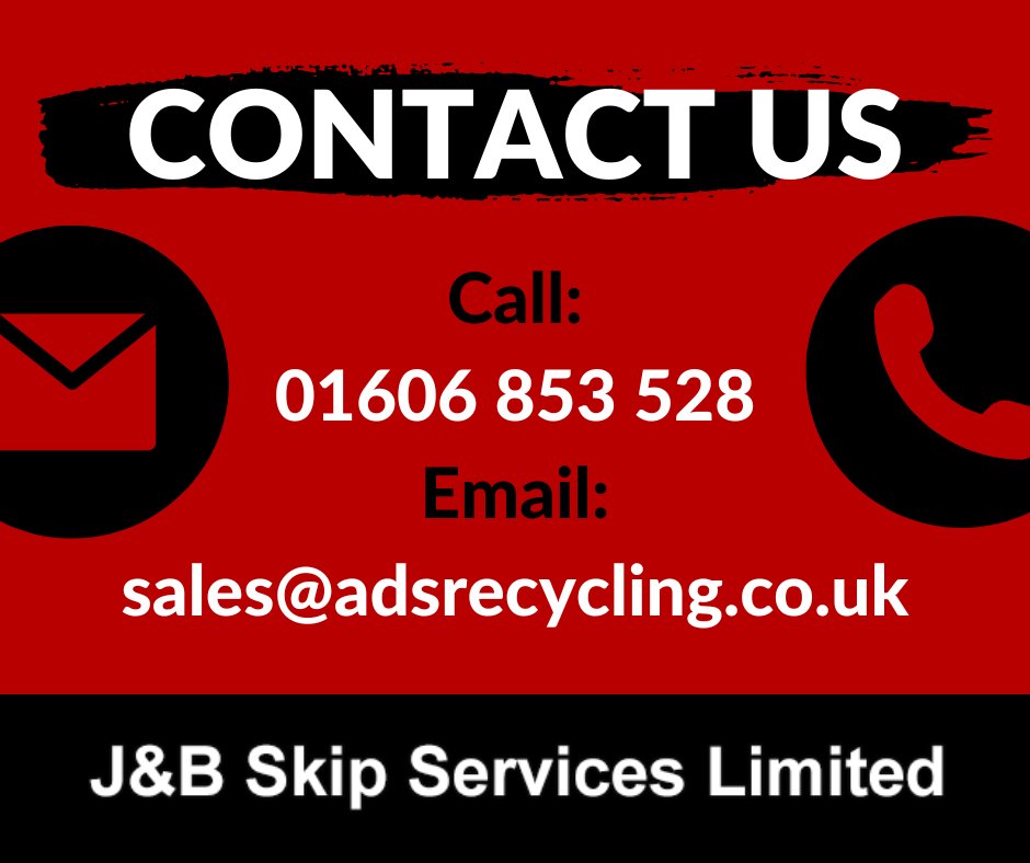 JandBSkips's tweet photo. Got some questions for us?

📱 Call: 01606 853 528
📧 Email: sales@adsrecycling.co.uk

#SkipHire #SkipHireUK #Skips #WasteManagement #WasteManagementUK #Warrington #WarringtonBusiness https://t.co/XItddr1qsw