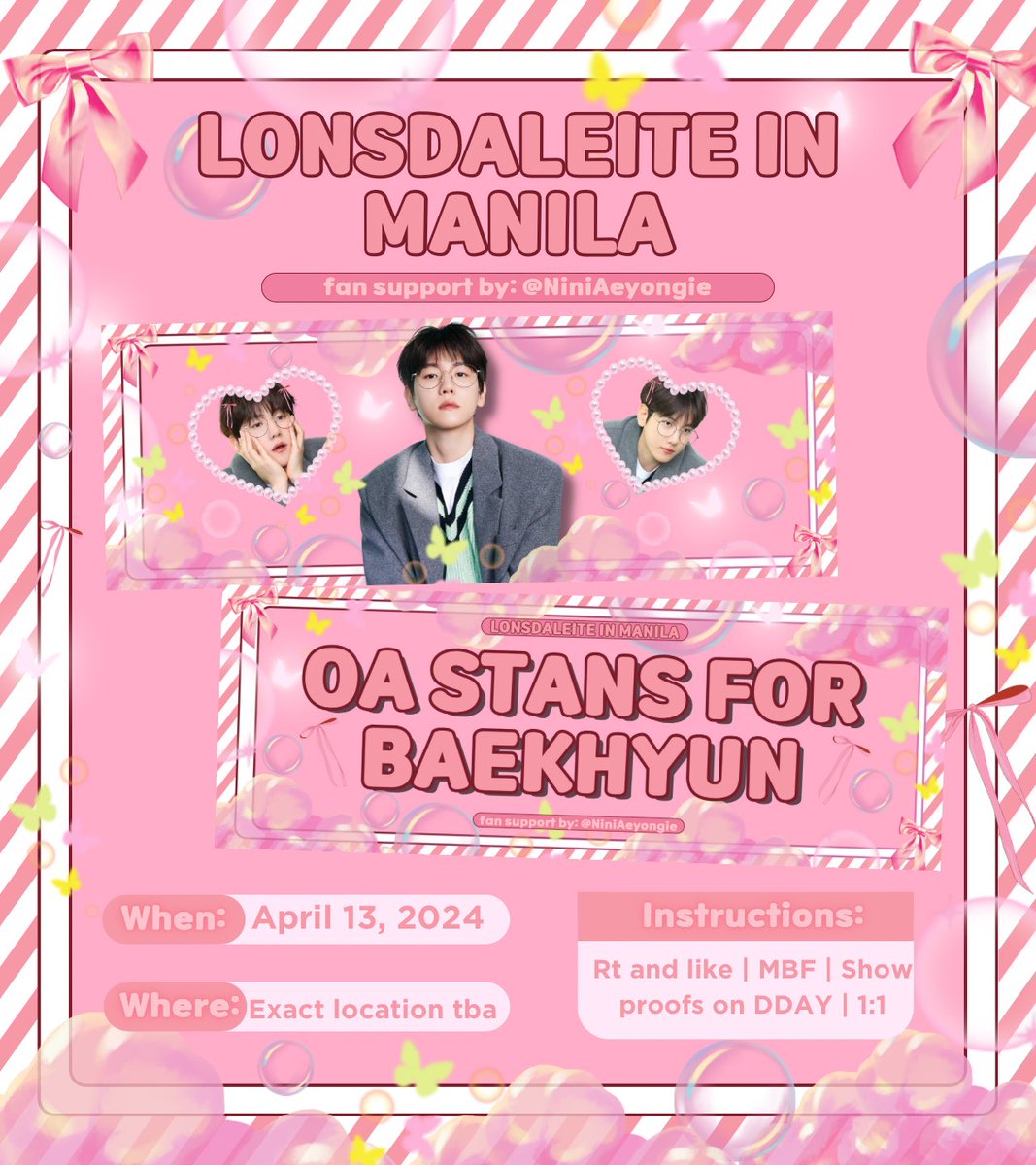 NiniAeyongie's tweet photo. ˖ 𖥔 𝗦𝗢𝗕𝗥𝗔𝗡𝗚 𝗢𝗔?! ૮₍ ≧ . ≦ ₎ა  

#LONSDALEITEinMNL fan support by @NiniAeyongie 

🎀 rt, like, mbf 
🎀 open for trades and donations 
🎀 read pubmat for more details 

#2024BAEKHYUNAsiaTour
#LONSDALEITEinMANILA
#BAEKHYUN https://t.co/08gXNmxEam