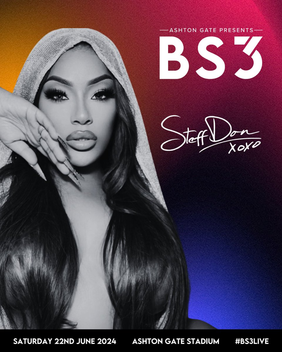 See you in Bristol, @stefflondon 🔥 MOBO and NME award-winning British rapper Stefflon Don also joins the stellar line-up for Ashton Gate Presents #BS3Live in June! Don’t miss out: bs3live.com