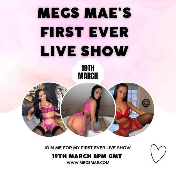 I&rsquo;m doing my FIRST EVER live show over on my page in 4 days time!😍   Subscribe by clicking the link below
