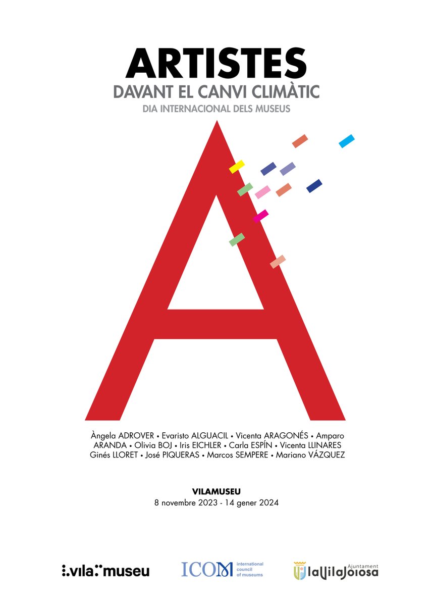 Ya está disponible el catálogo online y descargable gratuito de la exposición "Artistas ante el cambio climático". Puedes encontrarlo en el apartado "Publicaciones" de nuestra web. ¡Que lo disfrutes!

vilamuseu.es/publicacion/ar…