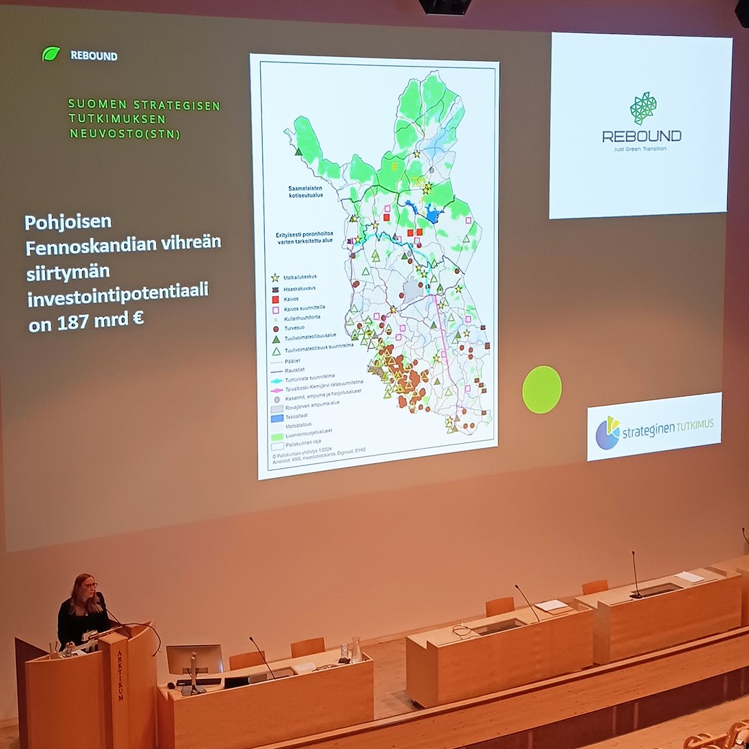 Tällä viikolla kokoonnuttiin Arktikumissa kaksipäiväisen @Akatemia_STN #REBOUND talviseminaarin merkeissä. Päivien aikana pohdittiin yhdessä, miten luodaan sellainen #vihreäsiirtymä, joka edistää kokonaisvaltaista paikallista ja alueellista hyvinvointia Pohjois-Suomessa.