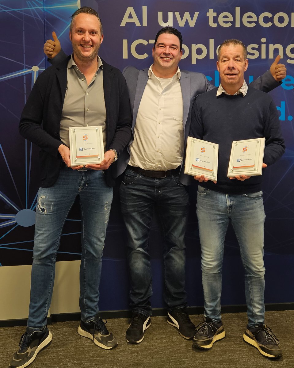 BusinessCom is de trotse winnaar van maar liefst 3 Spectralink awards! 2023 largest EMEA Partner, 2023 largest Services Provider en 2023 largest Wi-Fi Partner.
Natuurlijk hebben we deze prestatie te danken aan onze partners en de mooie zaken die we samen in 2023 hebben gedaan.