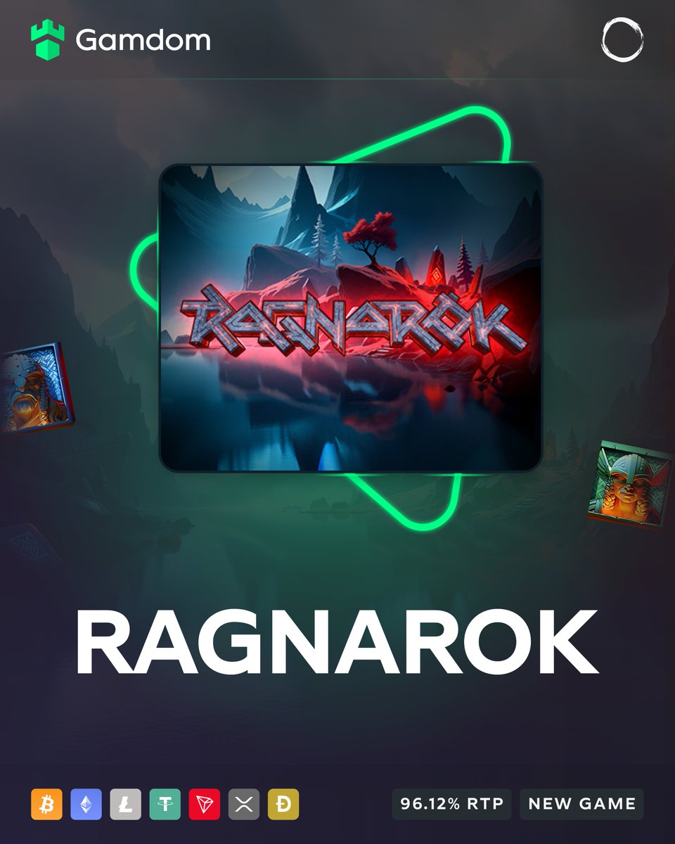 gamdom's tweet photo. ⚔️🔥New Game: Ragnarok by SlotMill Games!🔥⚔️

Enter the world of Norse mythology with this epic new release! 🎰✨

With massive potential wins of up to 10,000x your bet, get ready for thrilling battles and big rewards!💰🔨

We're offering free spins for you to enjoy the game!

- 💚 + 🔁 + Tag a Friend
- Drop your userID in the comments below!

Join the battle now and seize your chance to conquer Ragnarok! 👑

🔗https://t.co/6BksuRVTjt