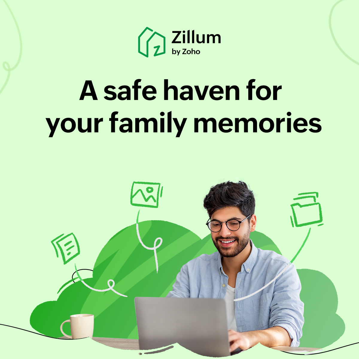 Do you feel your family's memories are trapped in a dusty digital attic? Now you can house all of them in #SecureStorage with Zillum! 

Reminisce with loved ones, access credentials, and create endless memories in this digital haven. ✨

Learn more → zoho.to/FamilySpace