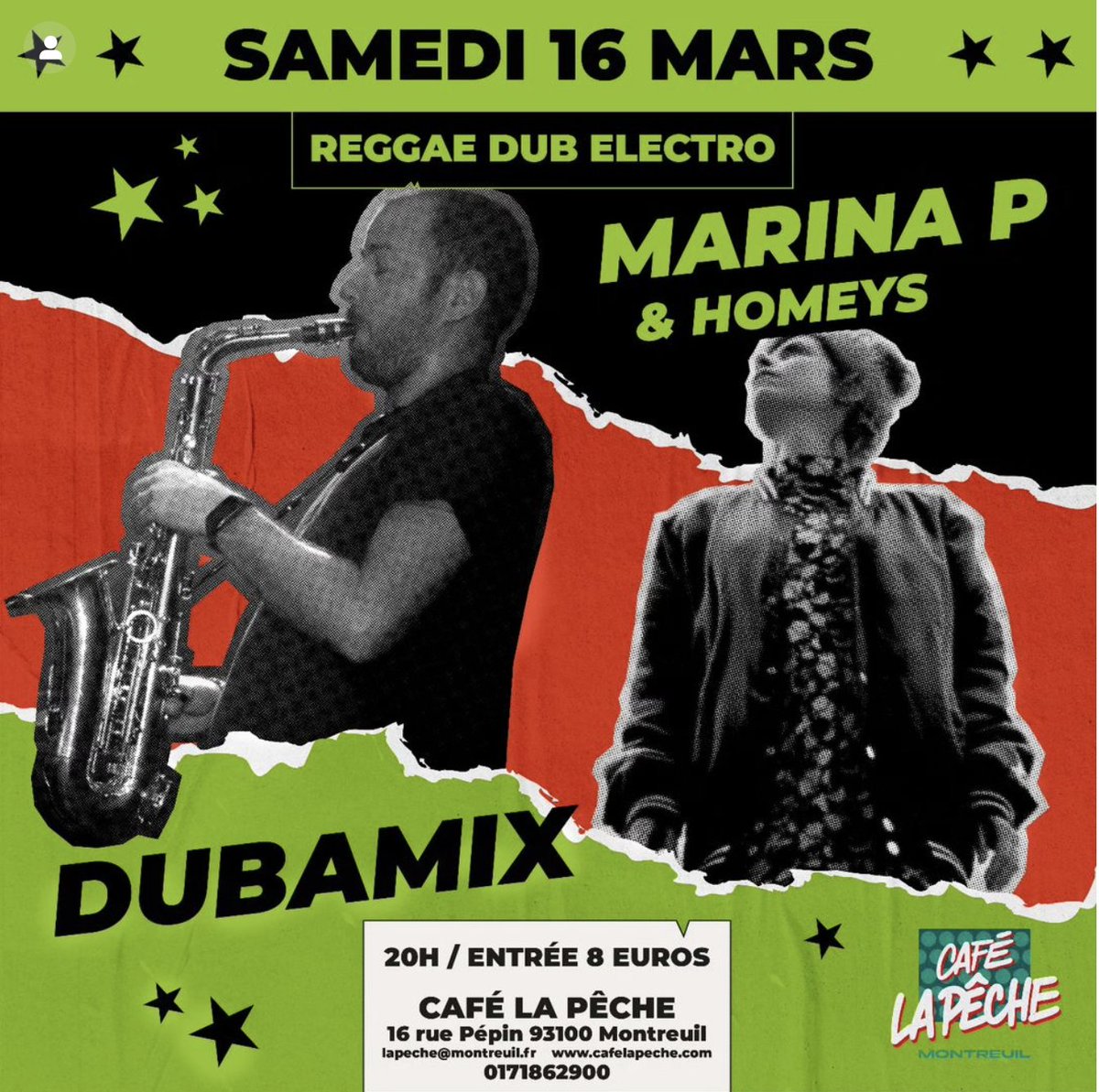 [Montreuil, 93] <a href="/dubamix/">Dubamix</a> joue au café La Pêche (16, rue Pépin) ce samedi soir. On s'y retrouve?