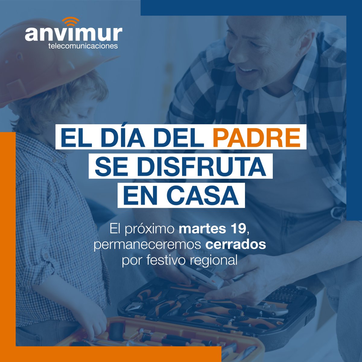 Anvimur's tweet image. Os avisamos que el martes 19 de marzo cerramos por el #díadelpadre, puedes seguir consultando nuestro catálogo en anvimur.com 📲