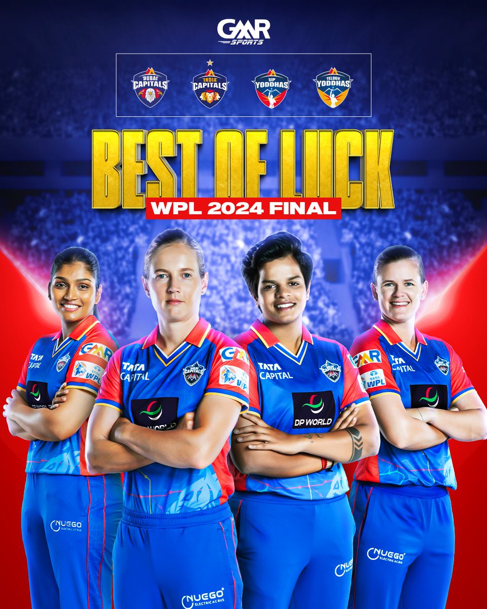 Sending all the luck to @DelhiCapitals as they gear up for the final showdown in #WPL2024 ❤️💙