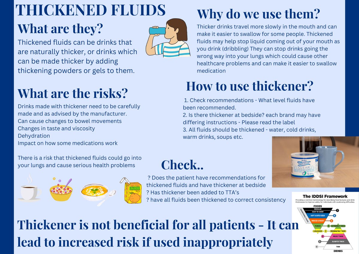 A poster we shared around for swallowing awareness day #NutritionAndHydrationWeek #SwallowAware2024 @NUH_Therapies