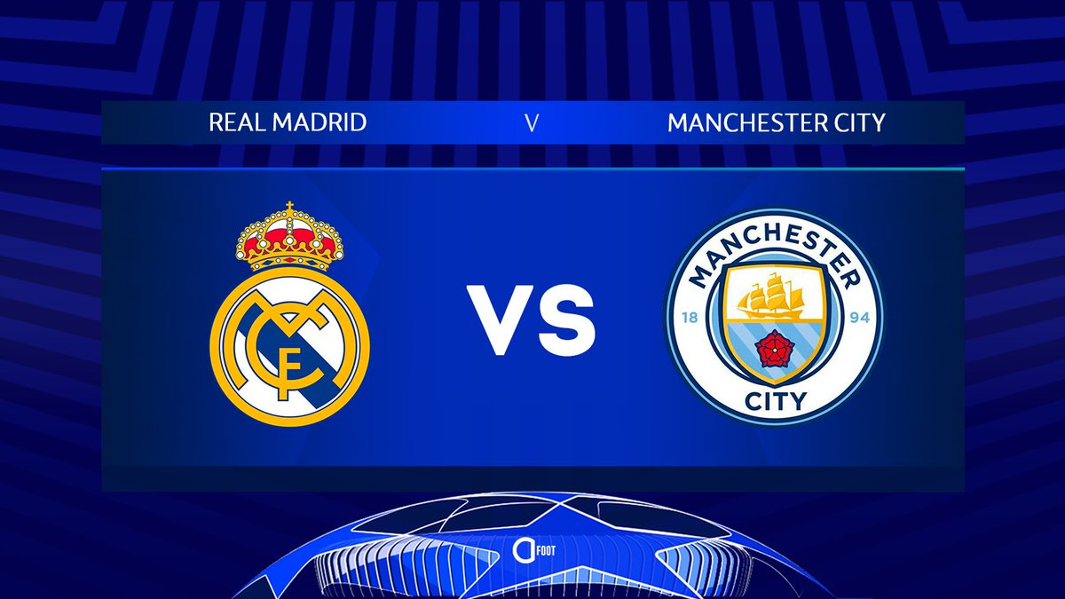 ActuFoot_'s tweet image. 🚨 𝗤𝘂𝗮𝗿𝘁 𝗱𝗲 𝗳𝗶𝗻𝗮𝗹𝗲 𝗱𝗲 𝗟𝗗𝗖 :
REAL MADRID 🇪🇸 - 🏴 MAN. CITY
