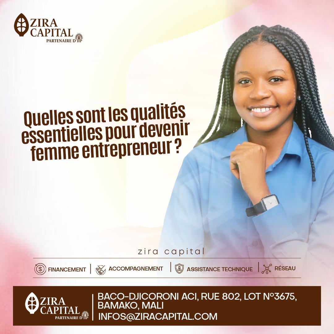 💡 Nous voulons connaître votre avis ! 
Quels sont, selon vous, les critères essentiels pour une femme qui souhaite se lancer dans l'entrepreneuriat ? Partagez vos réflexions dans les commentaires.👇
#ZiraCapital #entrepreneuriatfeminin #femme #Leadership #business#virals #quiz