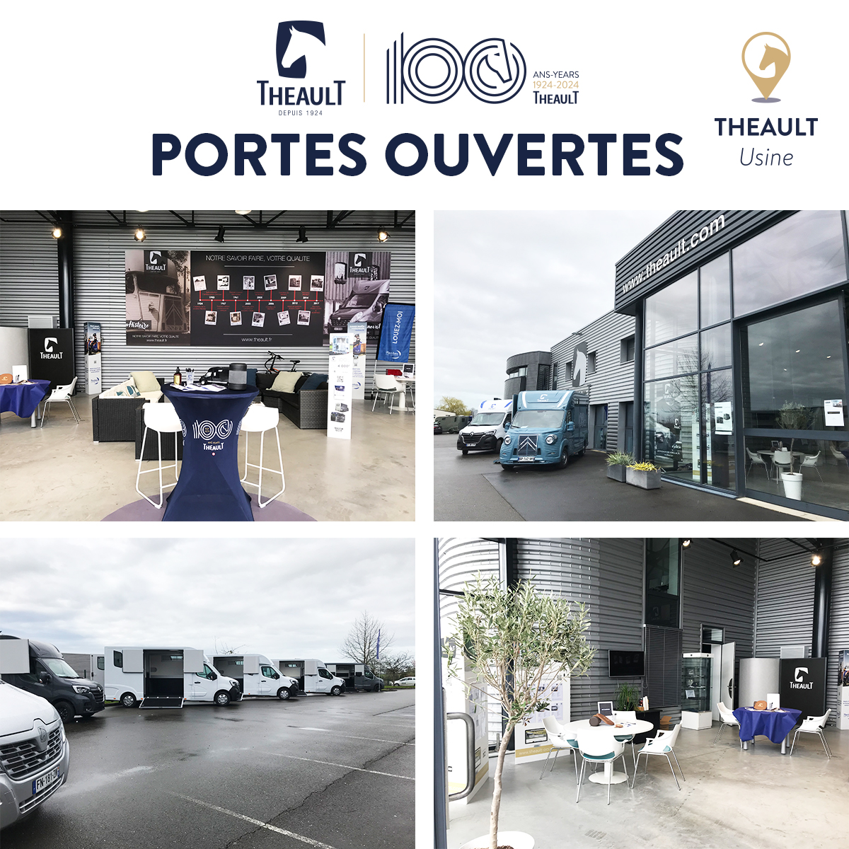 C'est parti ! Nos PORTES OUVERTES ont débuté ce matin et se dérouleront jusqu'à demain dans nos trois points de vente en France : Ponts, Langon et Villefranche-sur-Saône ! 🇫🇷 #theault #vanstheault #portesouvertes #centenaire #madeinfrance #madewithpassion #passion #innovation