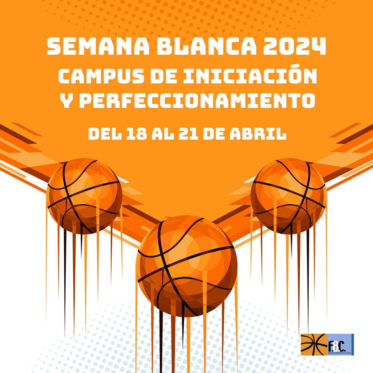 🏀🌟 ¡Últimas 5 plazas disponibles para nuestro Campus de Baloncesto de Semana Blanca en el Polideportivo Antonio Campoamor! ¡Inscríbete ahora antes de que sea tarde! 🌟🏀 #CampusBaloncesto #SemanaBlanca #FBC #Ceuta