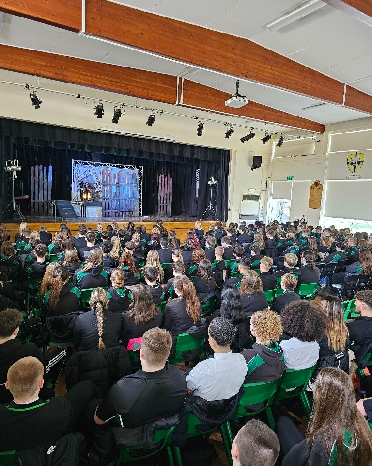 Thank you to Quantum Theatre for their performance of Macbeth to Year 10 and Year 11 pupils this morning. What an exciting and riveting show.