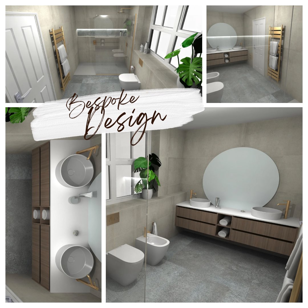 Check out this brand new bathroom design with bespoke furniture created by our team working carefully with the client to meet all expectations and come in on budget 💪 Our friendly team can design something that inspires YOU for YOUR HOME?! Call in see where we can take you