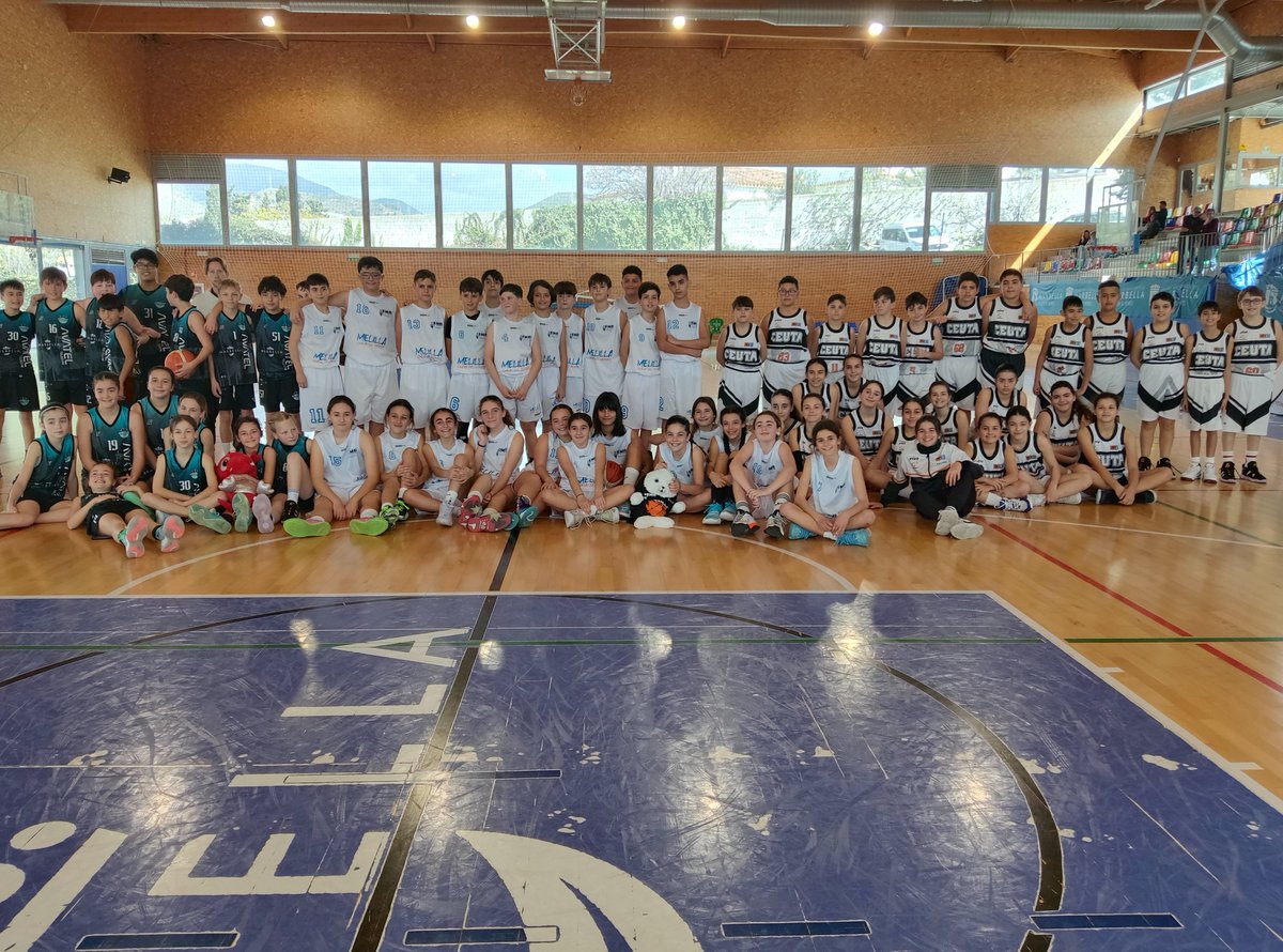 🏀¡Emoción en la cancha!🌟Este fin de semana marca el cierre de temporada para nuestras selecciones femeninas y minibasket en la liga FAB Cádiz. Además, se disputará un amistoso contra el 'CB Marbella'. ¡No te pierdas los partidos de nuestros equipos! #Baloncesto #Ceuta🏀