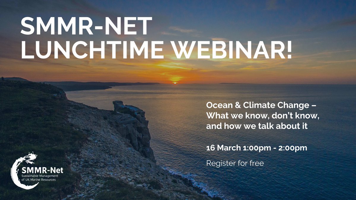 What do we know about #ClimateChange?

What don't we know? 

And how can we talk about it? 

Prof Daniela Schmidt of <a href="/BristolUni/">University of Bristol</a> will be tackling these important questions in relation to coastal ecosystems in this #SMMRNet webinar. Register here 👉 loom.ly/z7MKJvY