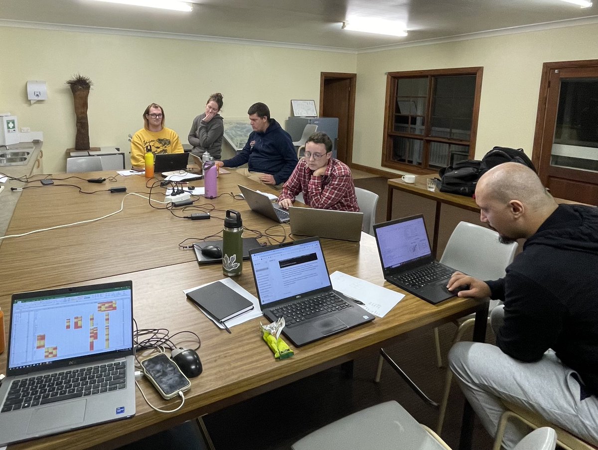 Data analysis retreat 2.0 is under way! Students are spending the weekend at UNE Smart Farm Field Lab analysing data from this year’s experiments #datacamp #r #superlab ⁦⁦@deborah_bower⁩ ⁦@Remo_Bosco⁩ ⁦@MaxTibby⁩