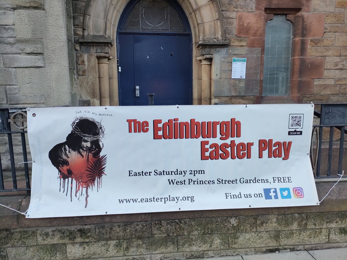 David, our banner supreme, has been busy! Look out for these at a range of high profile locations around Edinburgh. #easterplay #Edinburgh #easteriscoming