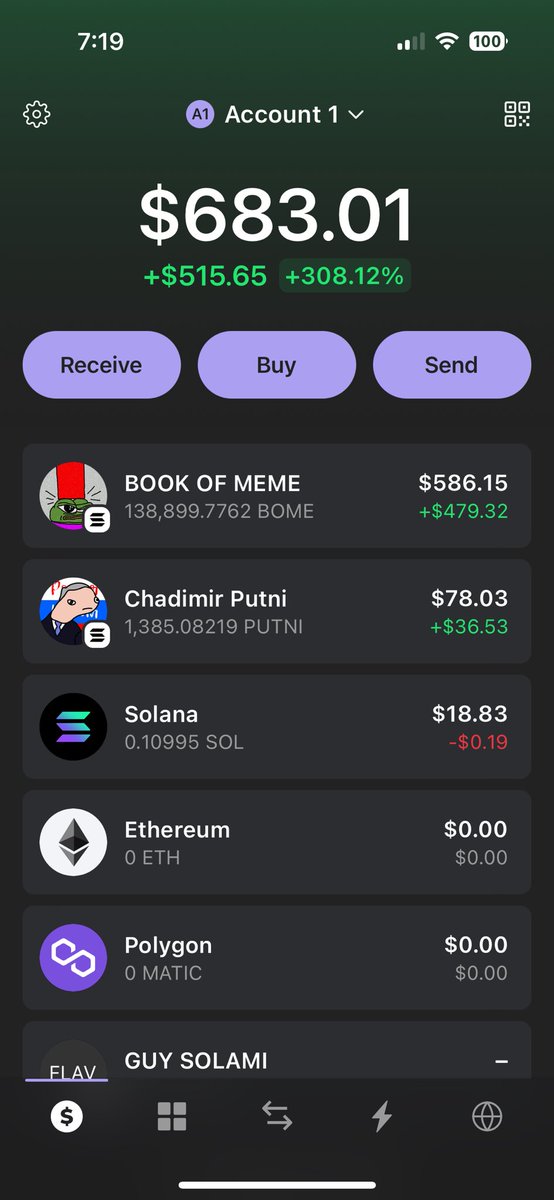 Started with 1 sol. Goal is financial freedom.