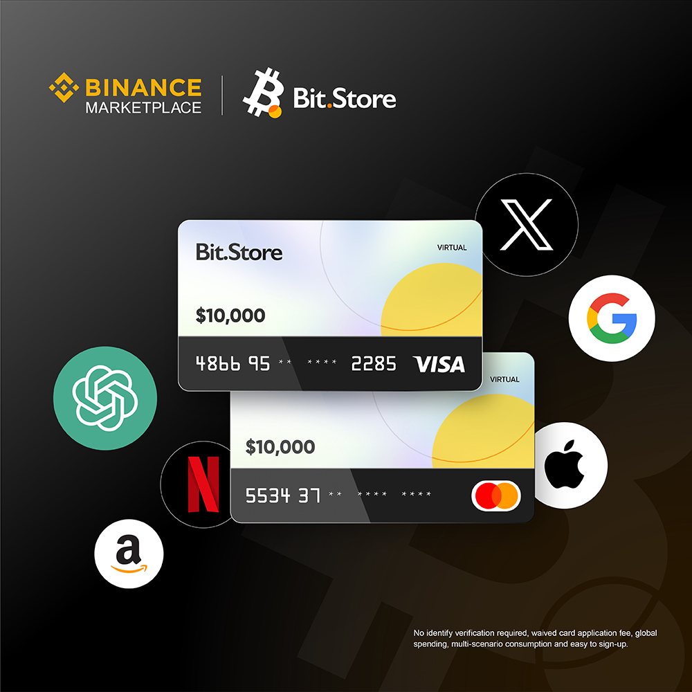 🤩 Excited to introduce the #BitStore Virtual Card - your gateway to  seamless online payments with cryptocurrency! 🌟 https://t.co/u8ZtDOSV6y  virtual card is a pre-deposited #Visa / #Mastercard that allows you to  top-up