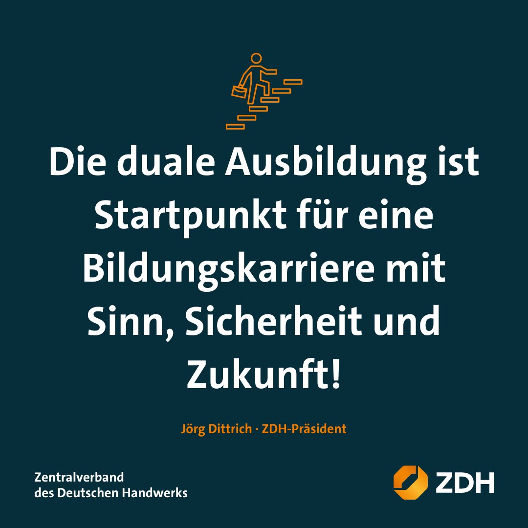 Was bewegt das #Handwerk? 
In dieser Woche steht nicht nur #Bürokratieabbau im Fokus. Die #WochederAusbildung ist Anlass, auf das Mega-Thema #Fachkräftesicherung zu schauen: Denn der ideale Zeitpunkt zum #AusbildungSTARTEN ist jetzt!

Zum Newsletter: nl.zdh.de/mailing/73/735…