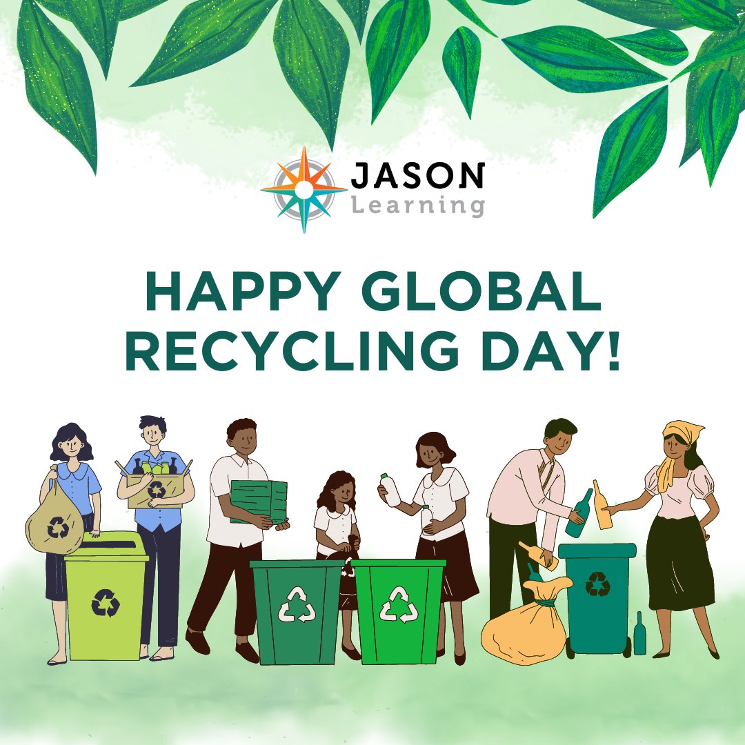 Happy #GlobalRecyclingDay!🌍♻️ Join us to support the next generation of environmental leaders. Check out our recycling-related STEM resources here: bit.ly/47QKAEn and bit.ly/47Ooouf. Let's work together to promote sustainability! 🌱💡
