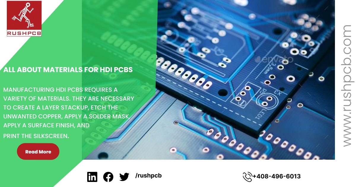 ALL ABOUT MATERIALS FOR HDI PCBS bit.ly/3wO6Ph8 #RPCB #blog #pcba #pcbdesign #pcbassembly #pcbboards #materials #HDIpcbs