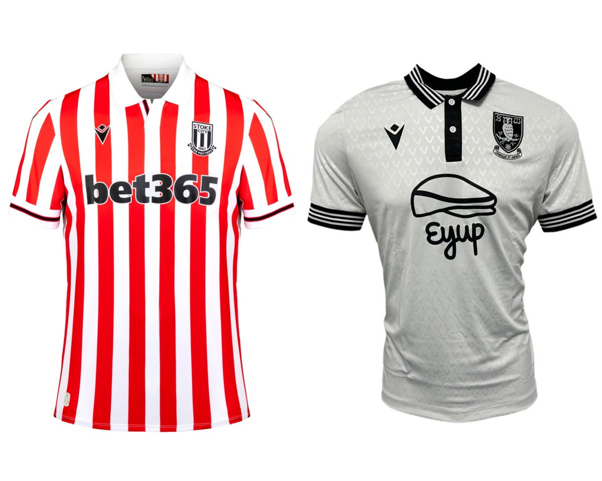 🎉 GIVEAWAY 🎉

We've got two Macron shirts to giveaway! 

Stoke City Home and Sheffield Wednesday away from this season. 

To enter: 

🔸️Like and Repost 
🔸️Follow <a href="/TheyThinkKits/">They Think Kits All Over</a> 
🔸️Comment which shirt you want! 

Good luck!