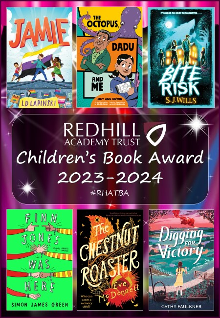 The winner of the @RedhillTrust #RHATBA Book Awards gets announced today! So exciting! Just thrilled to see Octopus on this wonderful list with books I love! Good luck today fellow shortlistees🤞 (PLUS how exciting for kids to take part in this brilliant book-focussed event 👇🏼)