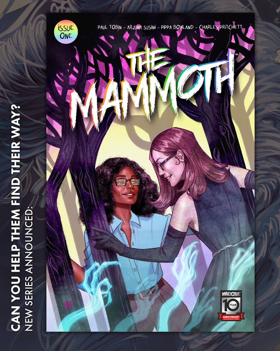 Preorder The Mammoth now from @MadCaveStudios! The biggest ghost story ever!Written by @PaulTobin, drawn by @ArjunaSusini, colors by @PippaBowland, letters by Charles Pritchett!Covers by Arjuna Susini,& @anireal,& a #Pride variant by @kevinwada! madcavestudios.com/product-catego… Thank you!