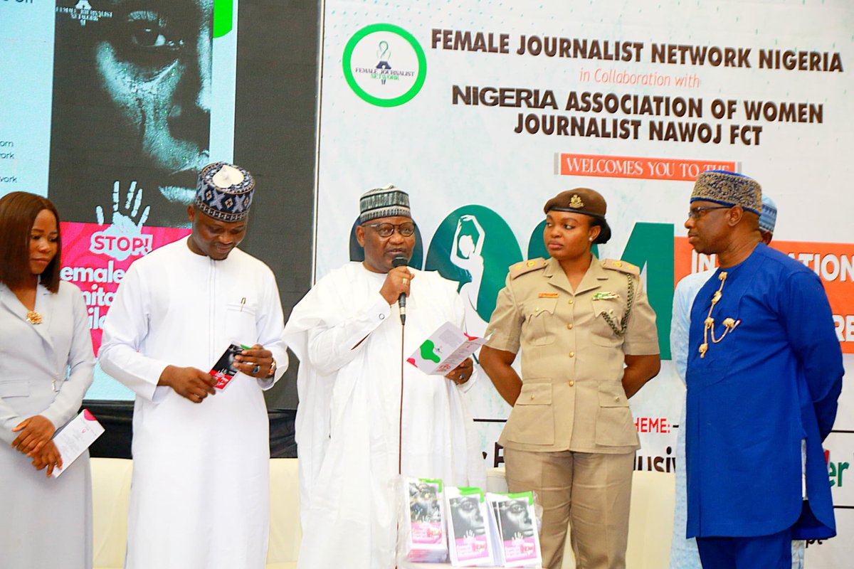 During the International Women's Day Conference by the Female Journalists Network Nigeria