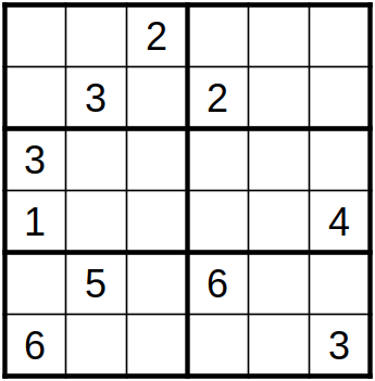 robakun2011's tweet photo. #数独 #sudoku #ナンプレ #numberplace
小型問題4x4、6x6、8x8です(*^^*)
9x9が難しく感じる方、まずはここからどうぞ!!
もちろん、基本的な解き方で解けます(^_-)❤️
#robakun https://t.co/jN0N3bv9Np