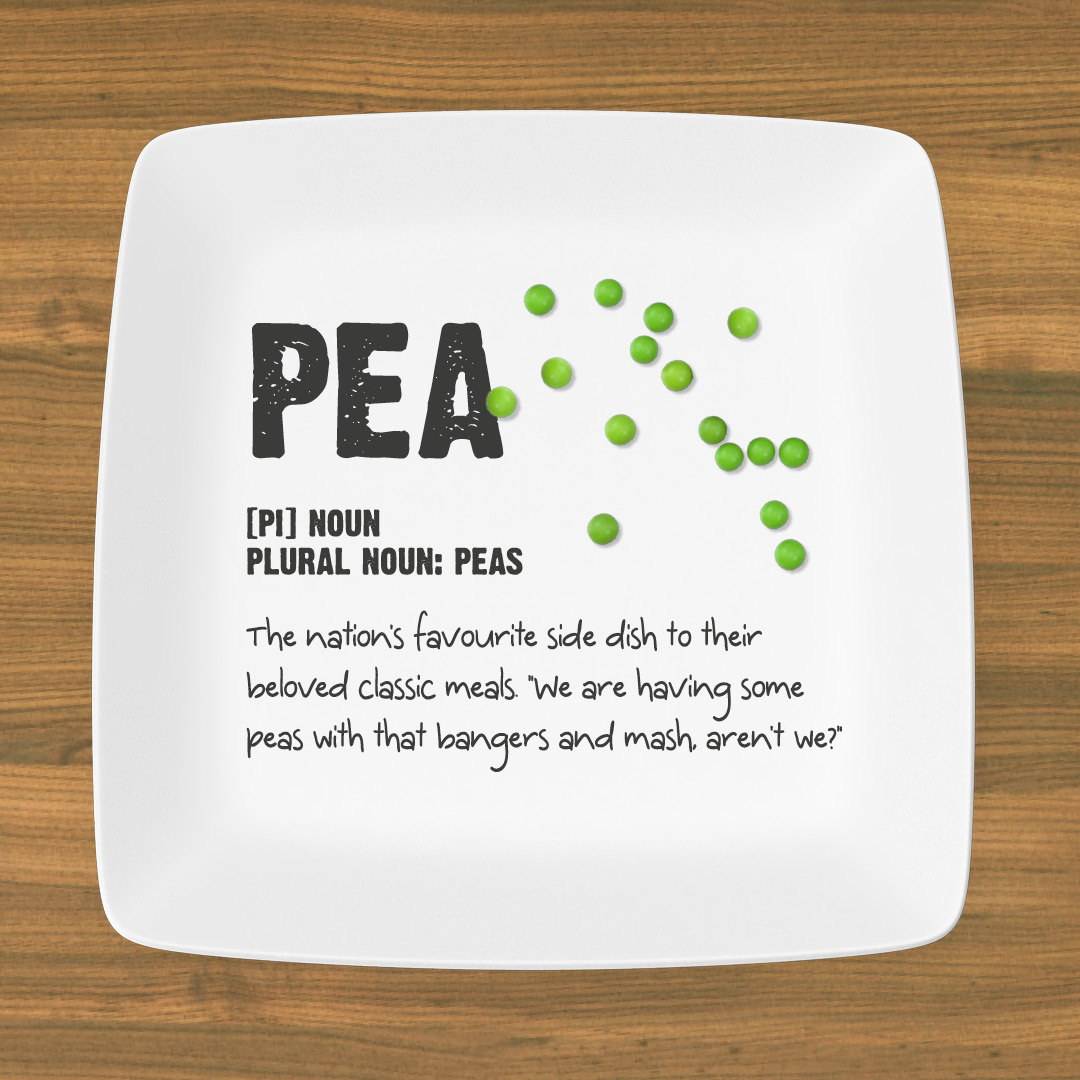 Ok, this may not be the exact definition of peas, but we all know you're thinking it! Let's hear it - which dish is your go-to for pairing with peas?
