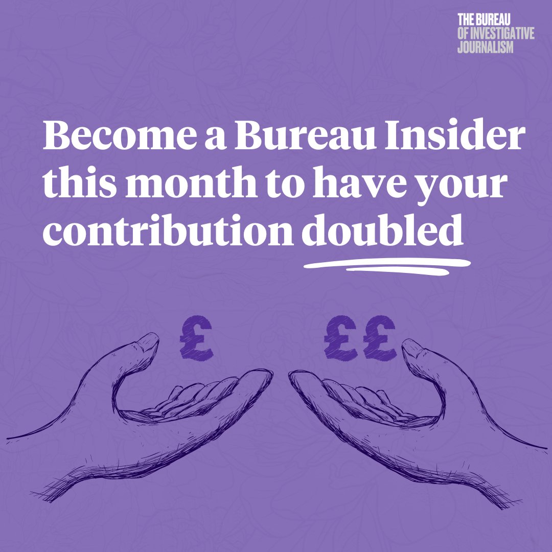 TBIJ's tweet photo. Bureau Insiders give what they can each month to support investigative journalism that exposes injustice and sparks change

If you become a member this March, the Reva &amp; David Logan Foundation will MATCH your contribution every month for the rest of the year https://t.co/LK19iwX7N1