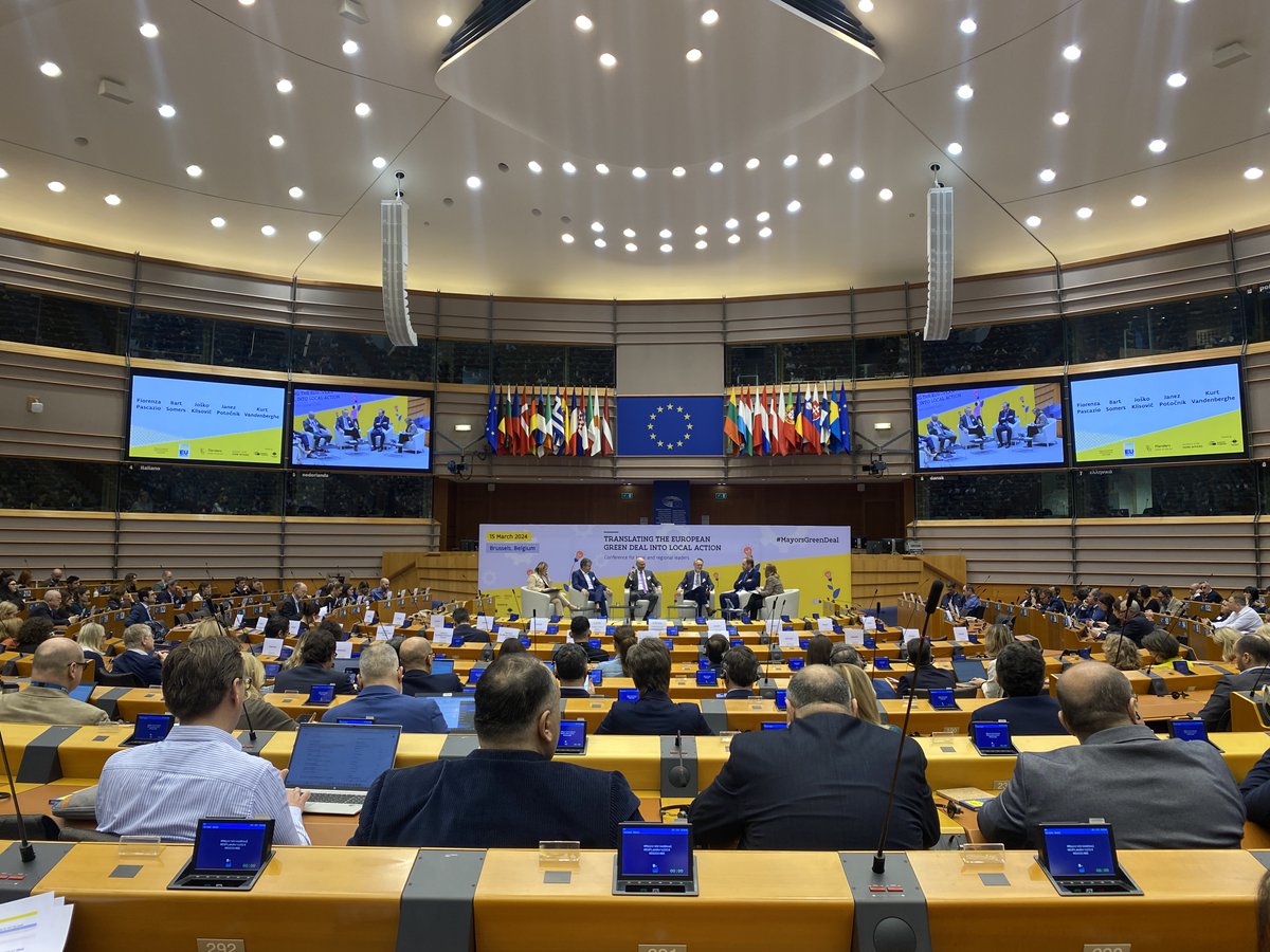 Thrilled to follow the discussion on the crucial role of local communities in the #Green Deal at @Europarl_EN! The need for #community engagement, #skilled individuals, simplified processes, clear planning & access to #EU funds is evident! #ClimateNeutralCities #MayorsGreenDeal
