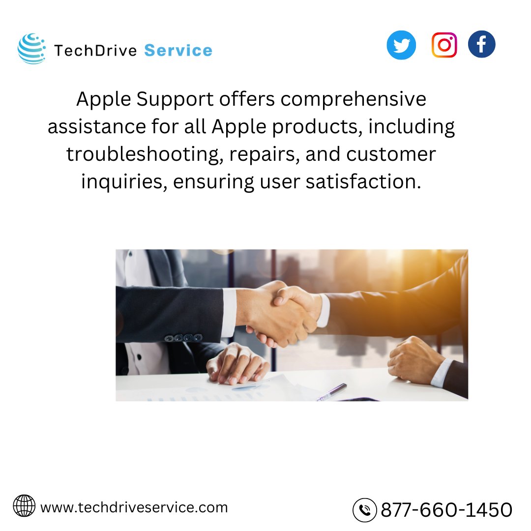 techdriveserv1's tweet photo. Our team offers comprehensive assistance for all #Apple products, including troubleshooting, repairs, and customer inquiries, ensuring user satisfaction.

https://t.co/B4A0Ntzl5b
support@techdriveservice.com
877-660-1450

#techdriveservice #trending #FridayVibes #technology https://t.co/V7dpLhJ7Iv