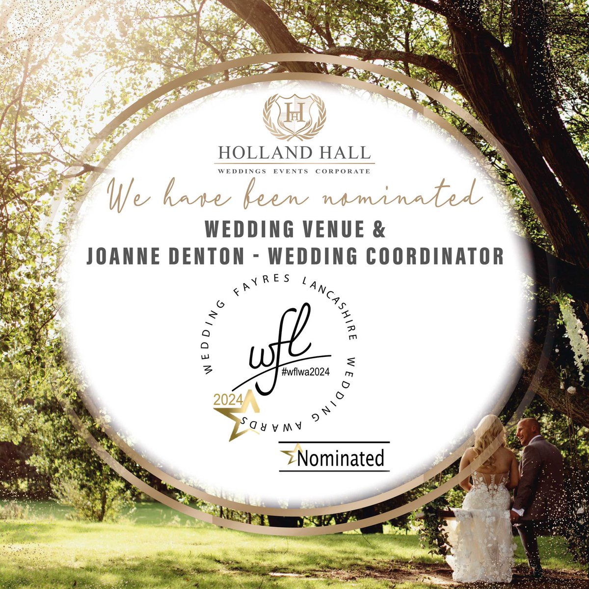 We have been nominated at the Wedding Fayre Lancashire Awards! In not one but two categories! 🙌🏻🤩❤️

✨ Wedding Venue
✨ Wedding Coordinator - Joanne Denton

weddingfayreslancashire.co.uk/wedding-awards

#nominations #awardwinning #lancashirewedding
#weddingawards #DreamVenue #Love  #Celebration