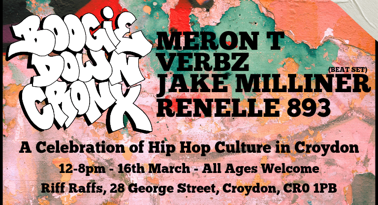 Don't miss tomorrow! Celebrate the history of the local hip hop scene with Boogie Down Cronx in Croydon 💥 Expect the freshest talents in the borough at this free, family friendly jam 🎤part of @culturecroydon. 📅 16 March, 12-8pm Find out more: ⬇️culturecroydon.com/event/boogie-d…