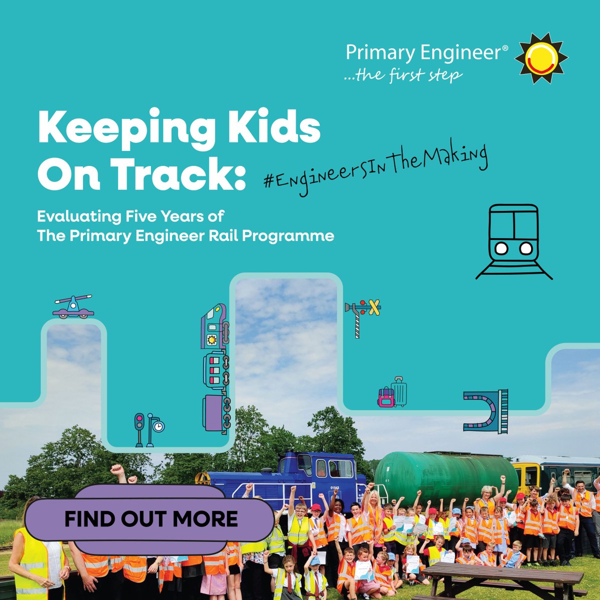 We are a proud partner of @primaryengineer who have been bringing rail into classrooms around the UK with their Rail Programme for 5 years! Their new report looks at the impact this programme has had on pupils, teachers and the engineers. primaryengineer.com/keeping-kids-o…
