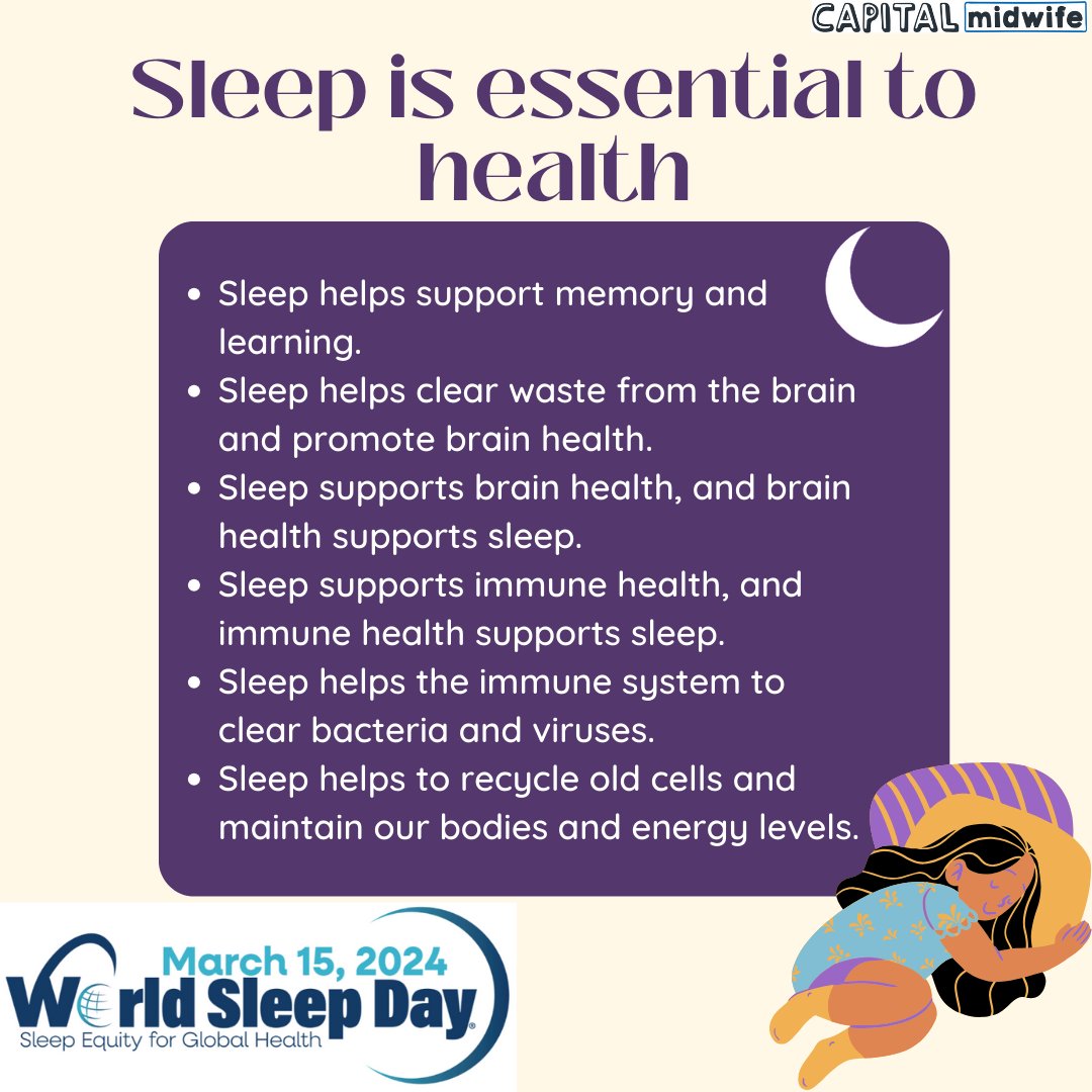 World Sleep Day 2024 is Friday, March 15 and incorporates the theme Sleep Equity for Global Health.​ Because sleep is essential to health thesleepcharity.org.uk/wp-content/upl…