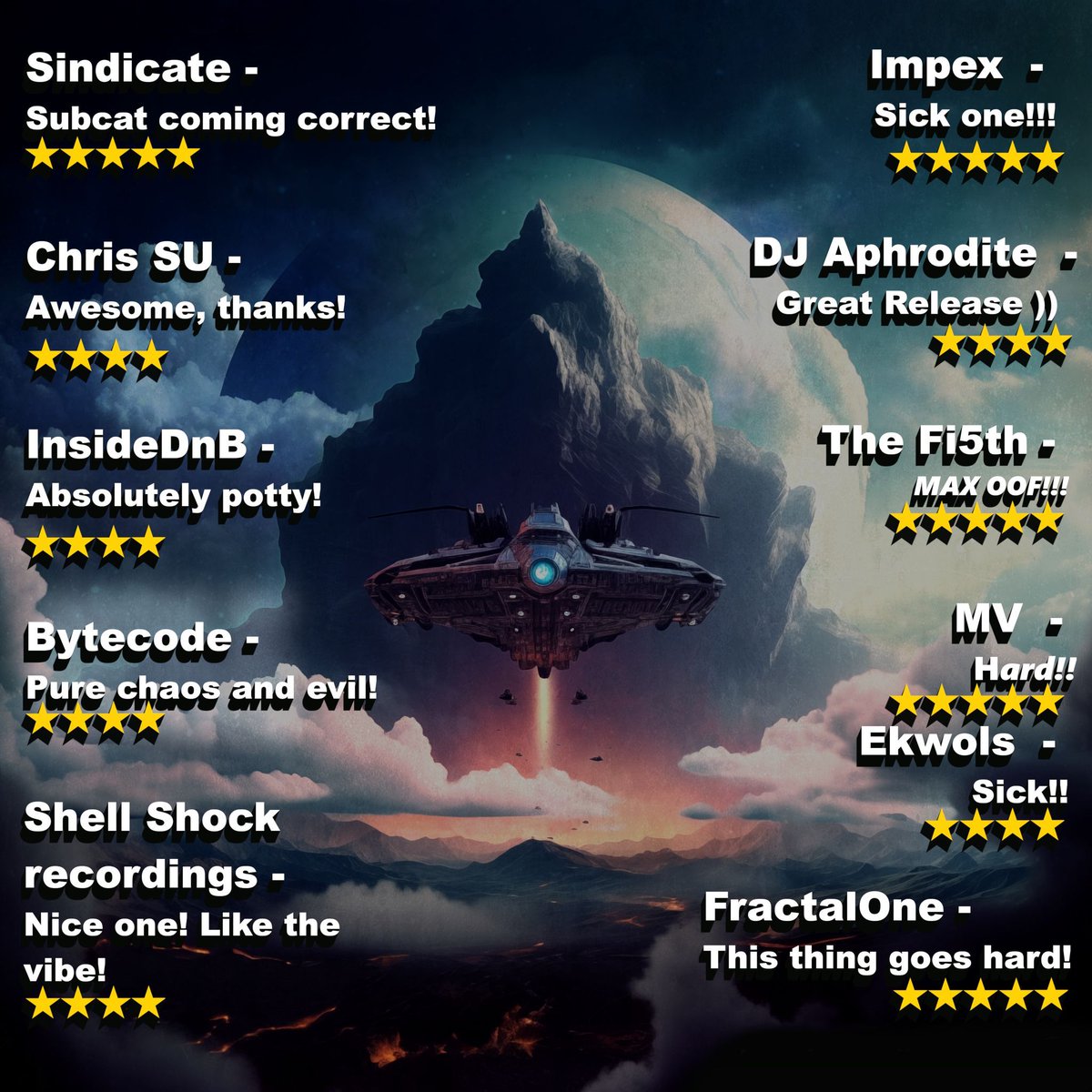 MusicStonx's tweet photo. "🎉 Big shoutout to everyone backing Subcat's latest release! 🙌 Your support means the world. Massive thanks to all the DJs spinning these bangers and spreading the love! 💥 Let's keep the vibe going strong! #Subcat #NewRelease #ThankYou https://t.co/N2LZSNRWhb