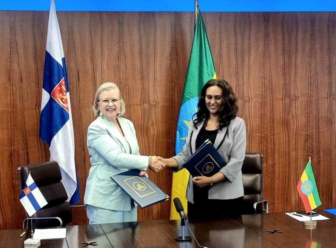 🇫🇮 and 🇪🇹 signed on the implementation of the 3rd phase of #REILA LandAdmin project today, for a grant of 9,5 MEUR from 🇫🇮! Reila works in #Amhara and #BenishangulGumuz to strengthen rural land admin, information systems, governance and climate smart agriculture practices 🌲🌾