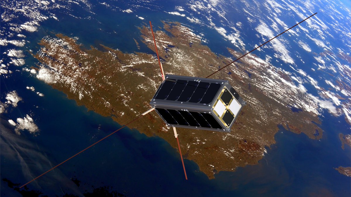 100 days after it was launched, Ireland’s first satellite <a href="/EIRSAT1/">EIRSAT-1</a> is about to spend its first #StPatricksDay in space☘️

🛰️In its first 100 days it has travelled over 65 million km and orbited the earth 1,524 times!

🌎Travelling at an altitude of around 500 km, it takes 95