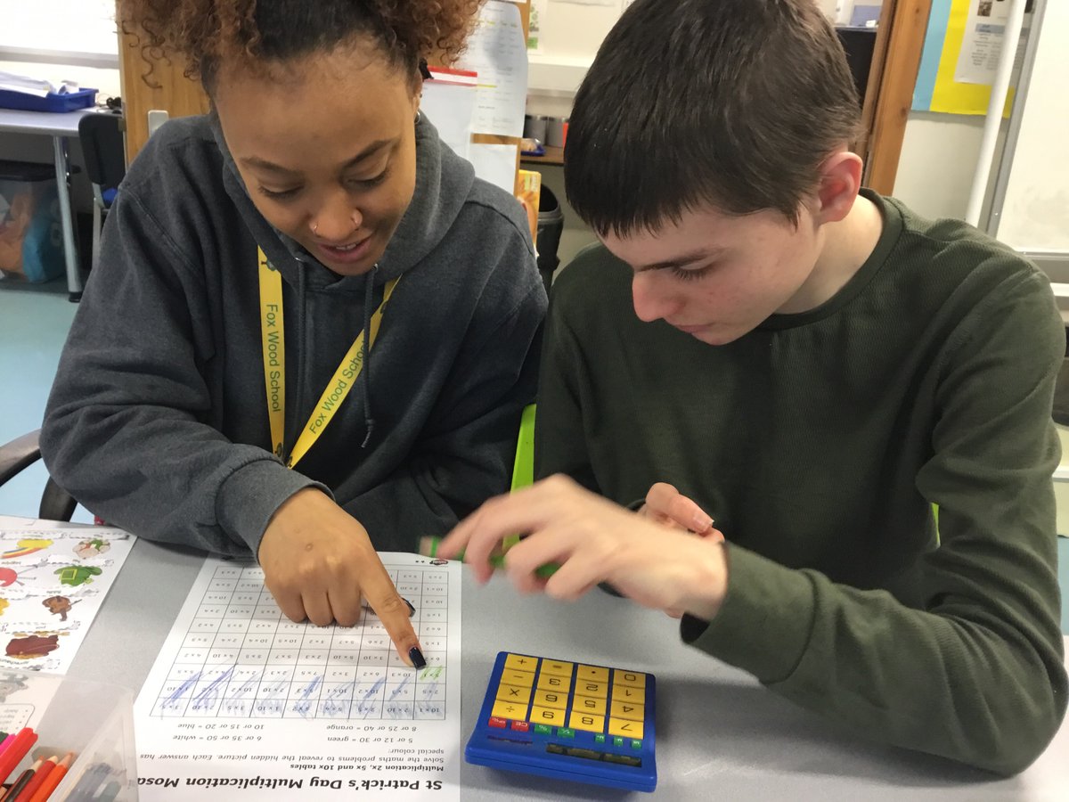 FUNcational Skills class looked St Patrick’s Day. The students worked on addition, subtraction and multiplication skills using number lines and calculators. Using their receptive communication skills they watched a PowerPoint presentation andthen answerd questions in a quiz.