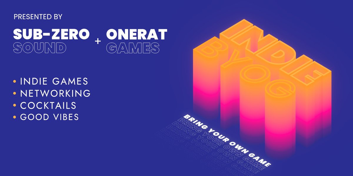 🎟️ Less than 20% of our attendee tickets remaining! 🎟️

Come join us (<a href="/SubZeroSound/">Sub-Zero Sound 🔜 GDC</a> &amp; <a href="/OneratGames/">Onerat</a>) at our Bring Your Own Game event during #GDC24 ❤️

Event link 🔗 eventbrite.com.au/e/indie-byog-b…