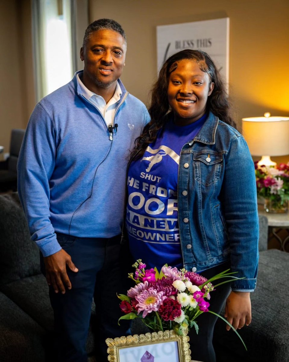 This Tuesday, we went to Eatonton, GA, where we welcomed Ms. I'Kerria and her daughter Journiee to the Homes for the Holiday family, Home #222, for the charity. Welcome home, Ms. I'Kerria!! #dunndidit #dunndeal #nfl #housing