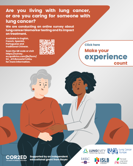 Do you (or a loved one) have non-small cell lung cancer (NSCLC)? Please share your biomarker testing experience with us! Your voice can help inform the need to promote biomarker testing for others living with NSCLC. Take the short survey (survey.eu.qualtrics.com/jfe/form/SV_4Y…).